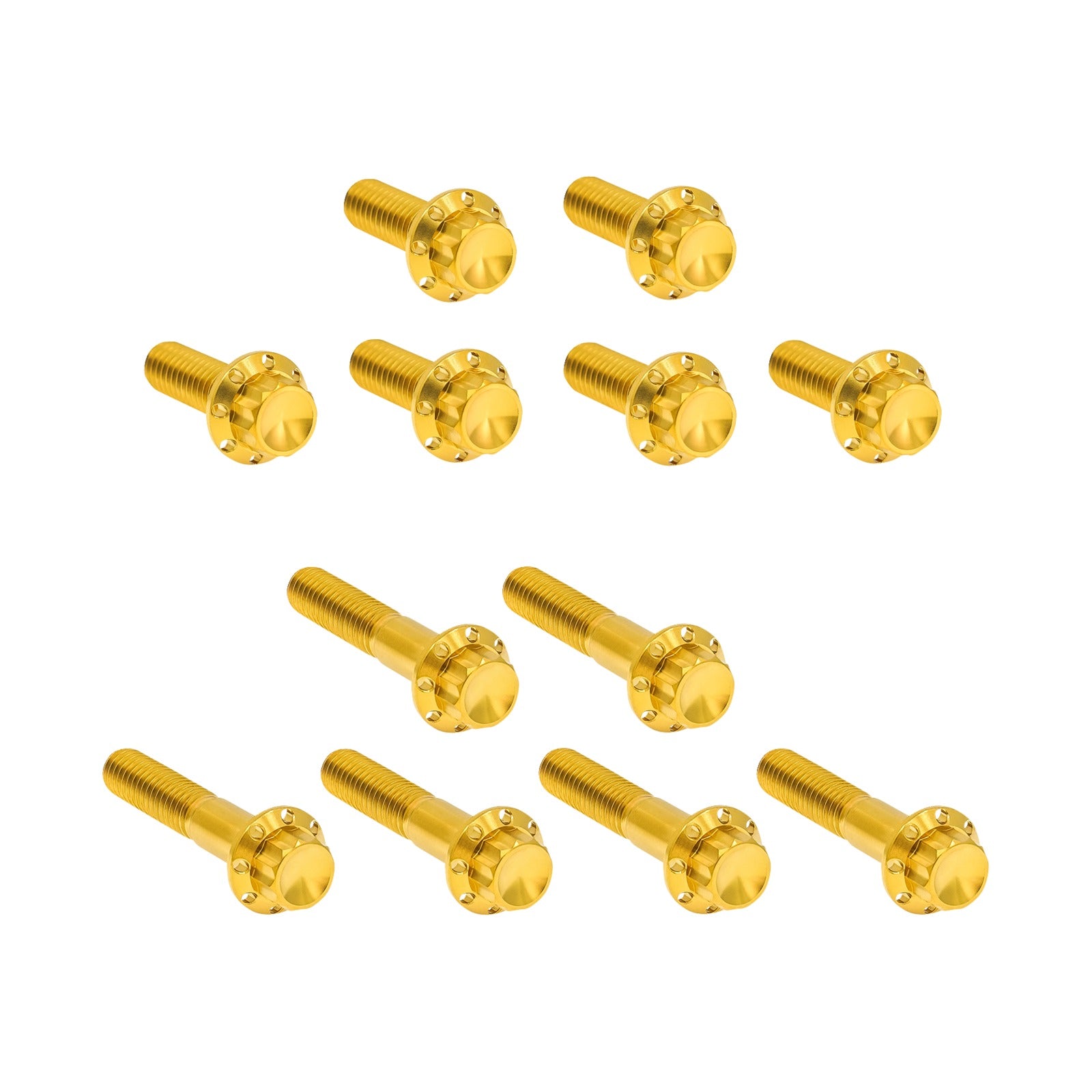 ARLEN NESS - BOLT KIT - ROCKER BOX - 12-POINT - TITANIUM - GOLD