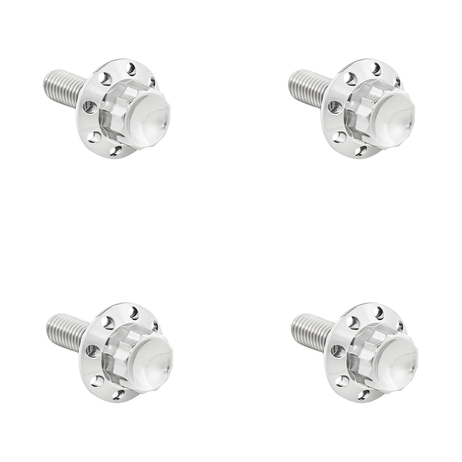ARLEN NESS - BOLT KIT - WINDSHIELD - TITANIUM - 12-POINT - POLISHED