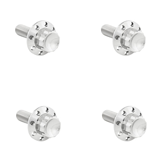 ARLEN NESS - BOLT KIT - WINDSHIELD - TITANIUM - 12-POINT - POLISHED