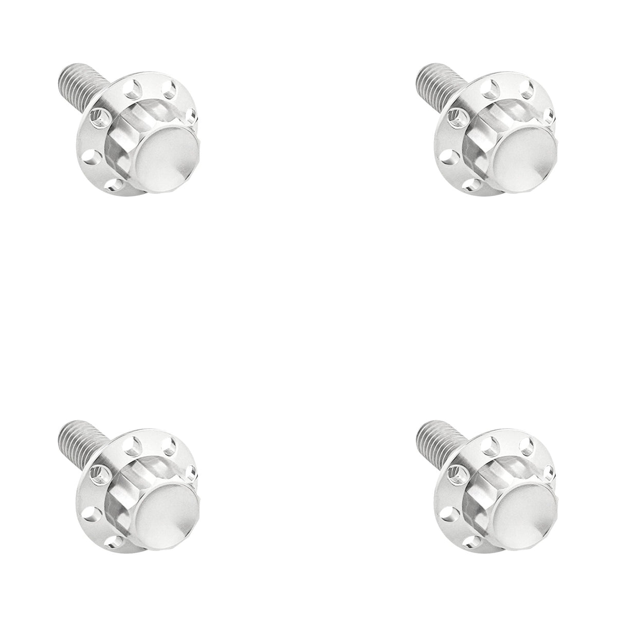 ARLEN NESS - BOLT KIT - WINDSHIELD - TITANIUM - 12-POINT - POLISHED