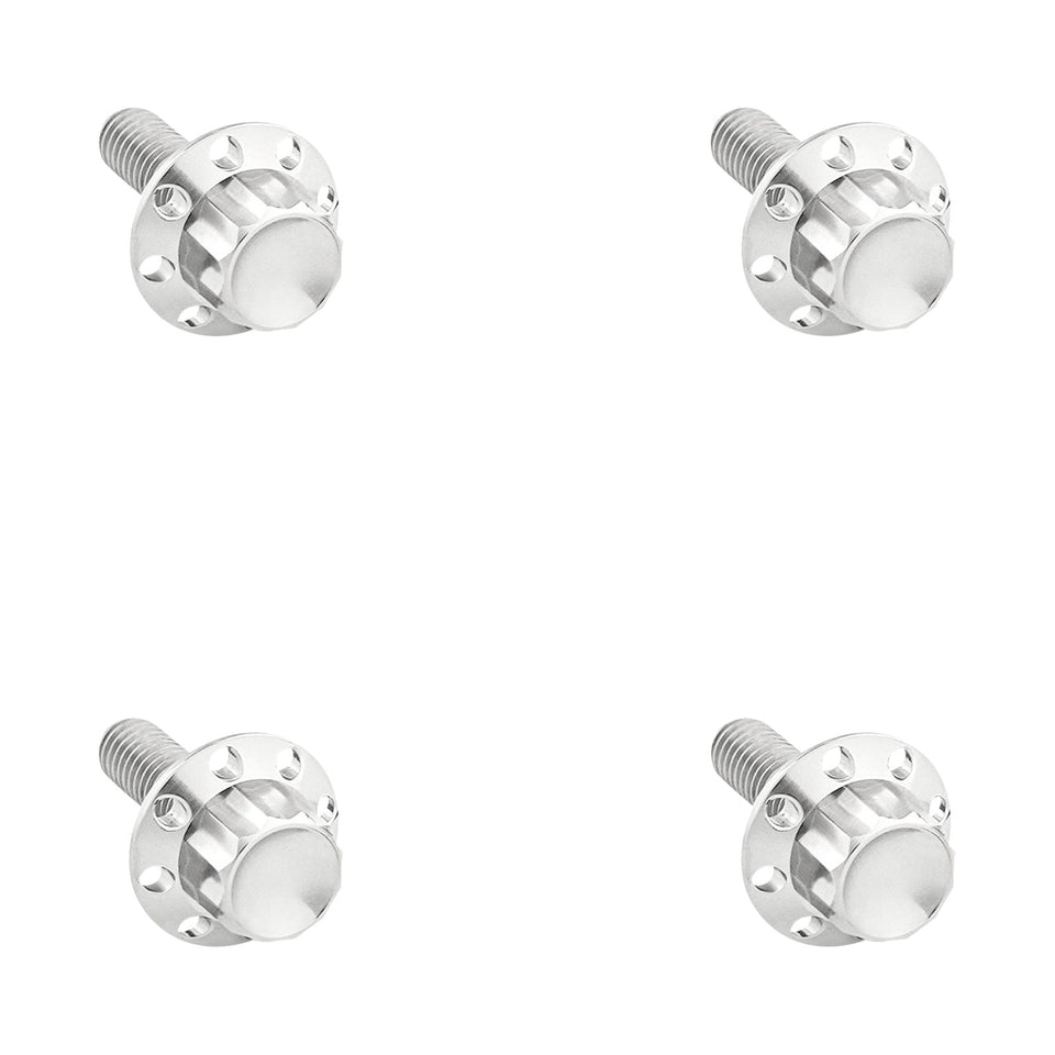 ARLEN NESS - BOLT KIT - WINDSHIELD - TITANIUM - 12-POINT - POLISHED