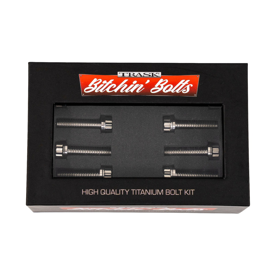 TRASK - BITCHIN' BOLTS HARDWARE KIT - TITANIUM - M8 - LIFTER BLOCK