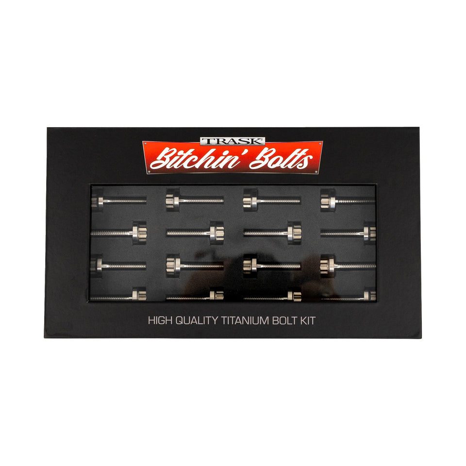TRASK - BITCHIN' BOLTS HARDWARE KIT - TITANIUM - M8 - ROCKER BOX