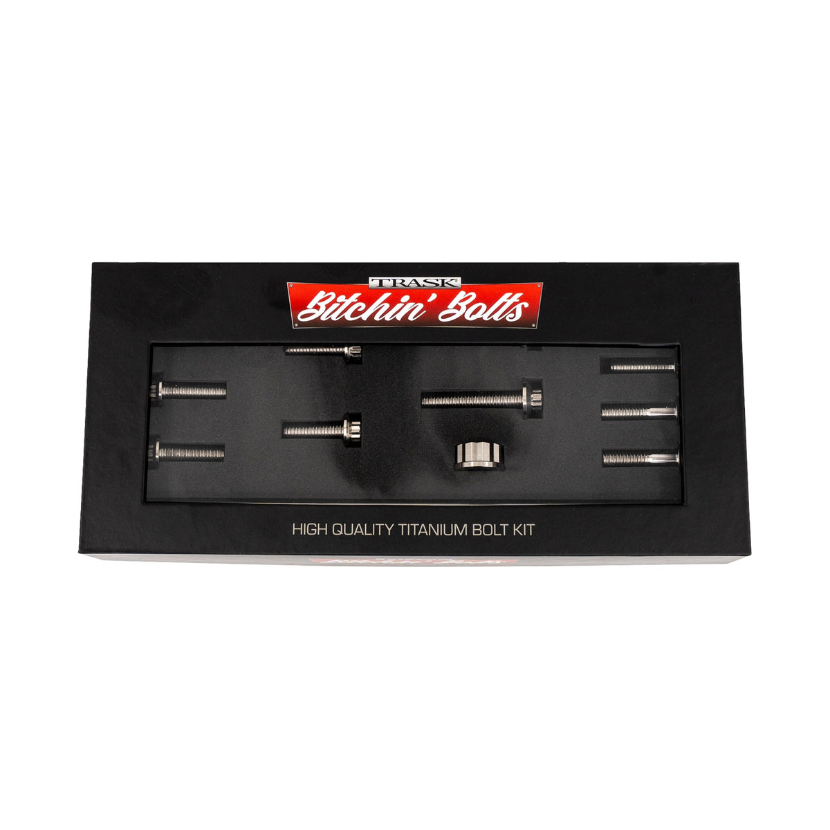 TRASK - BITCHIN' BOLTS HARDWARE KIT - TITANIUM - M8 - MOTOR MOUNT