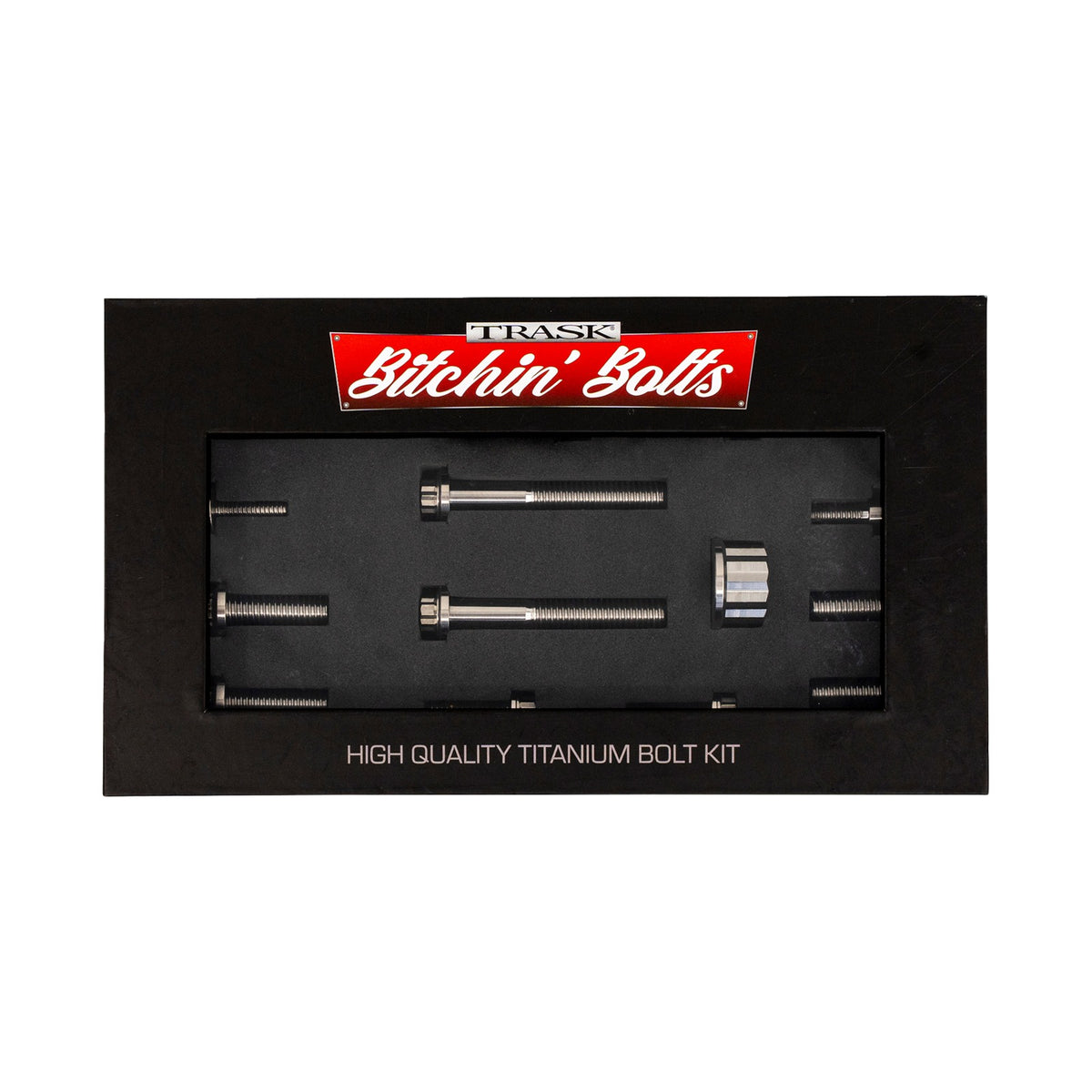 TRASK - BITCHIN' BOLTS HARDWARE KIT - TITANIUM - M8 - PEG MOUNT