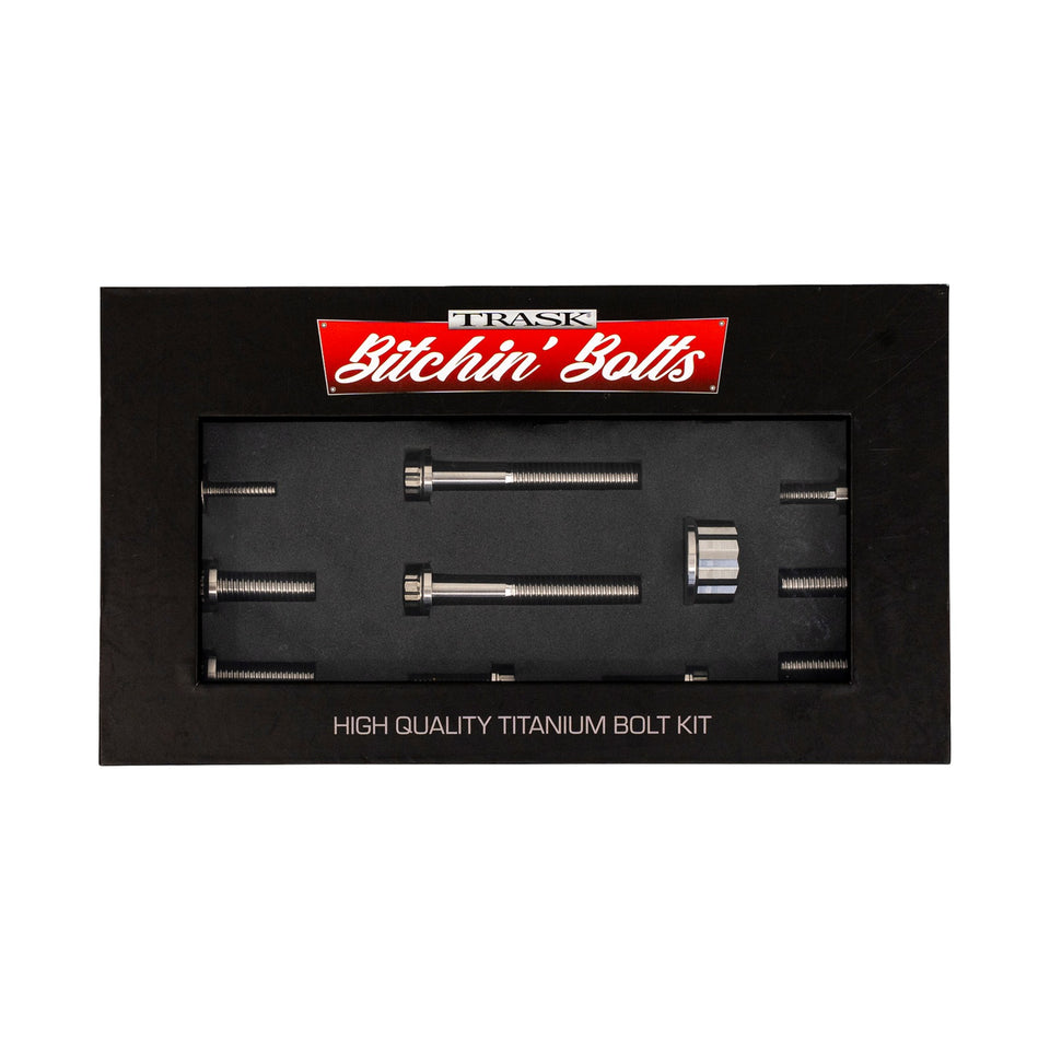 TRASK - BITCHIN' BOLTS HARDWARE KIT - TITANIUM - M8 - PEG MOUNT