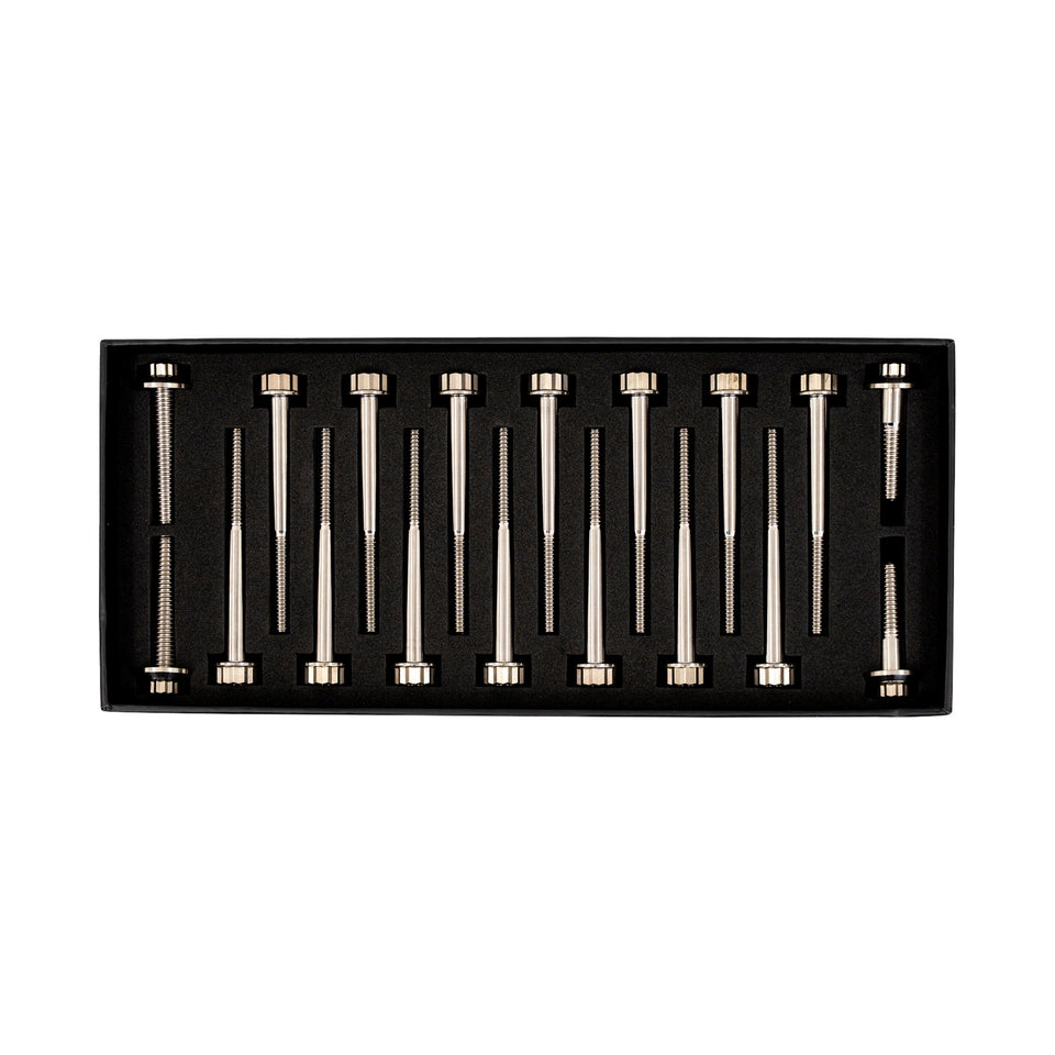 TRASK - BITCHIN' BOLTS HARDWARE KIT - TITANIUM - M8 - CRANKCASE