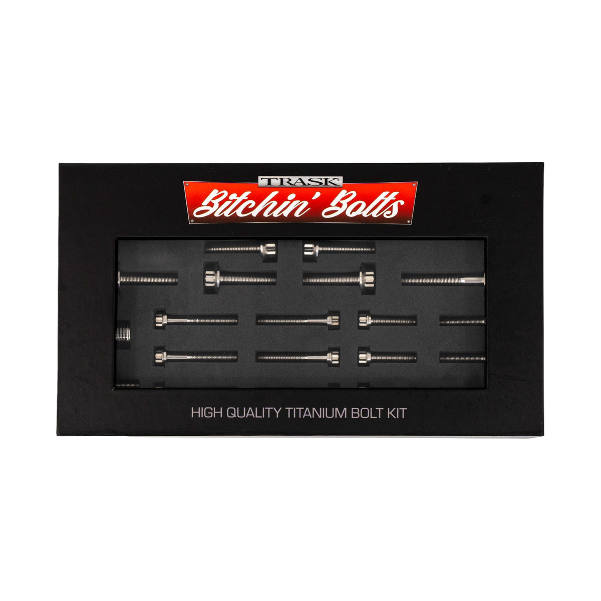 TRASK - BITCHIN' BOLTS HARDWARE KIT - TITANIUM - M8 - TRANSMISSION