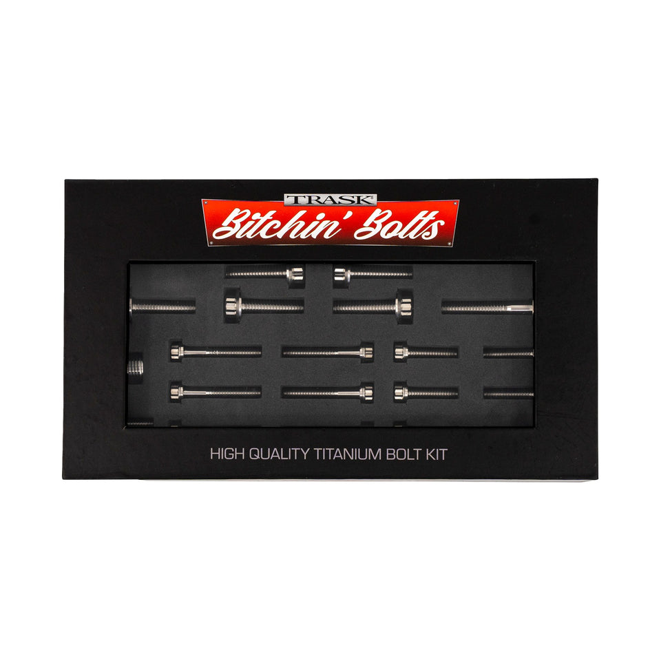TRASK - BITCHIN' BOLTS HARDWARE KIT - TITANIUM - M8 - TRANSMISSION