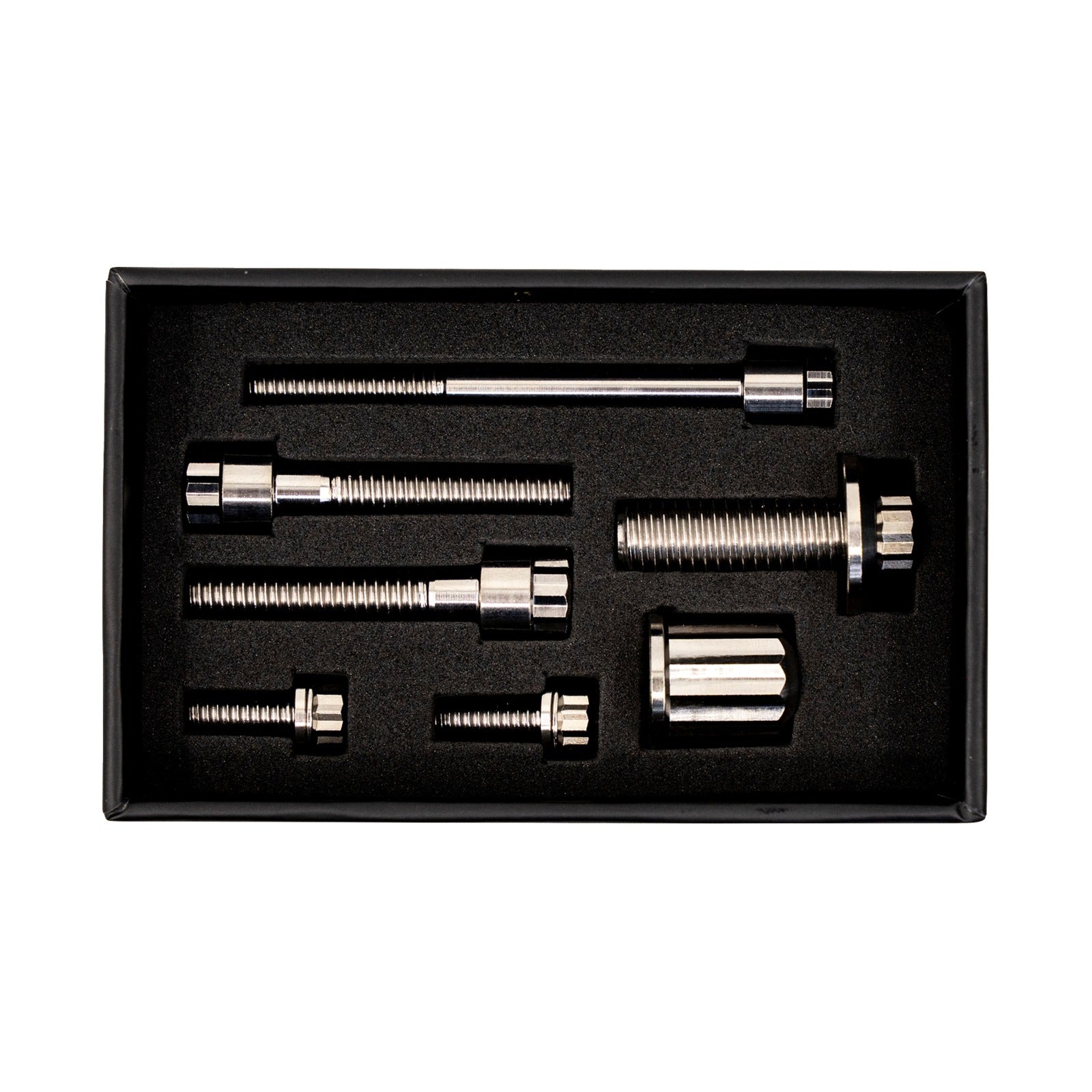 TRASK - BITCHIN' BOLTS HARDWARE KIT - TITANIUM - M8 - COIL AND HORN