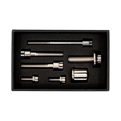 TRASK - BITCHIN' BOLTS HARDWARE KIT - TITANIUM - M8 - COIL AND HORN