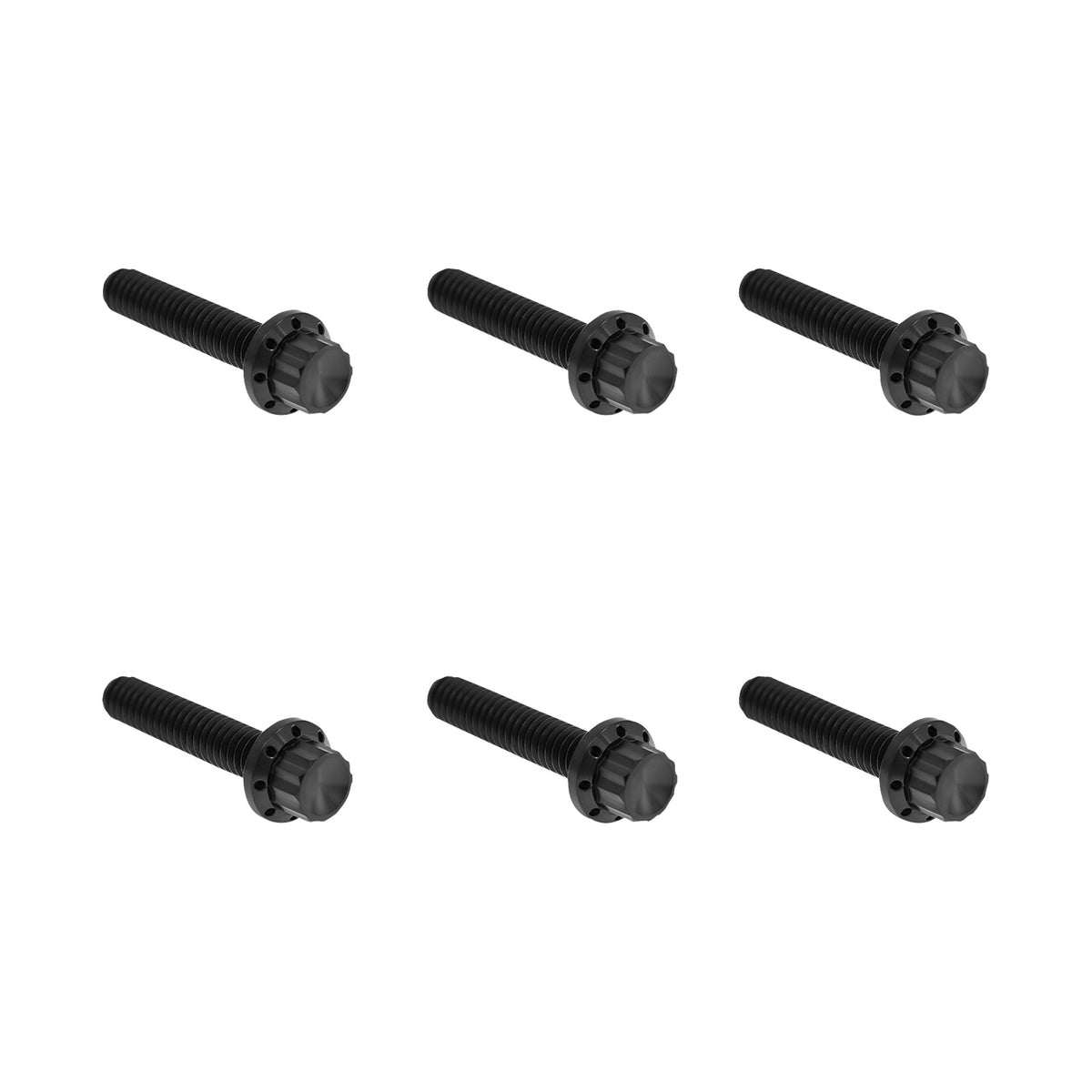 ARLEN NESS - BOLT KIT - CLUTCH COVER - TITANIUM - 12-POINT - M8 GEN 2 - BLACK