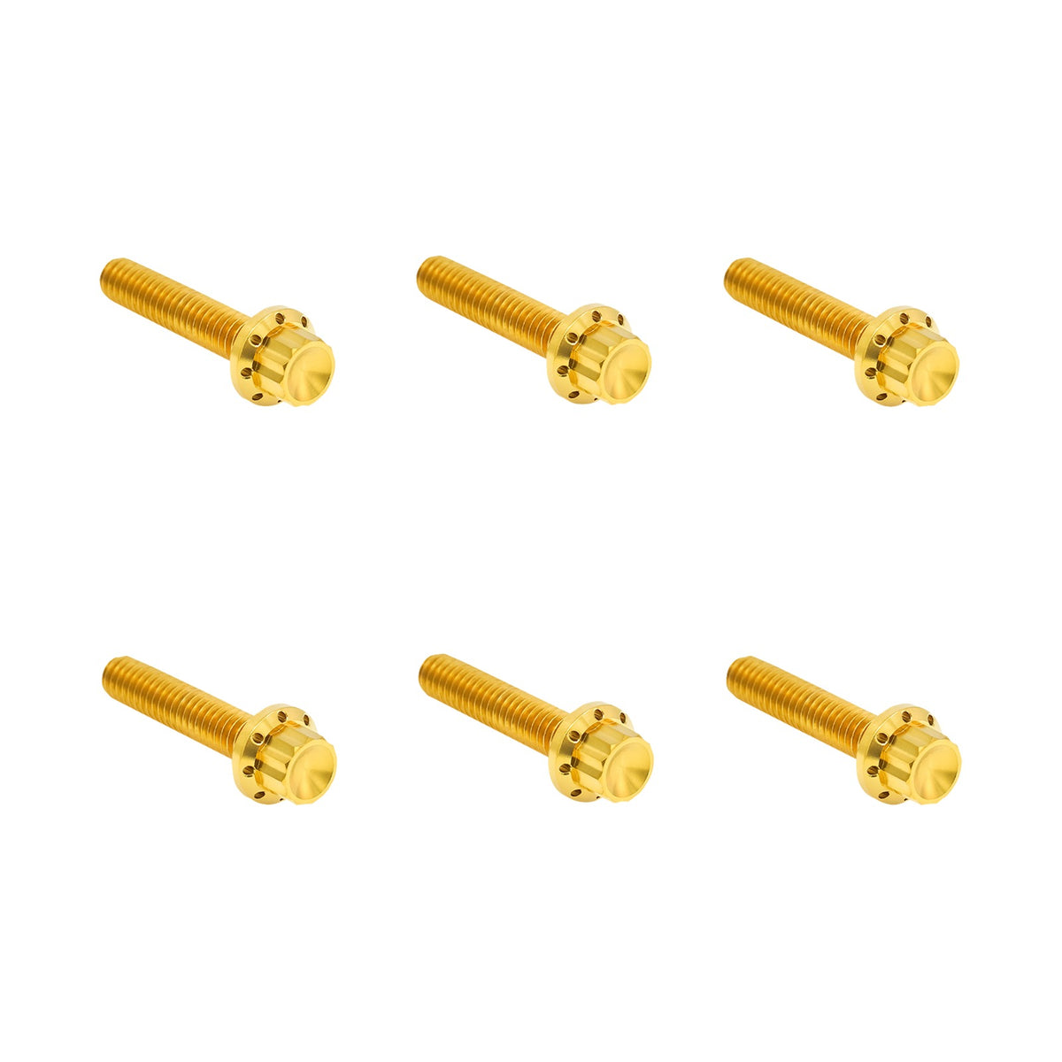 ARLEN NESS - BOLT KIT - CLUTCH COVER - TITANIUM - 12-POINT - M8 GEN 2 - GOLD