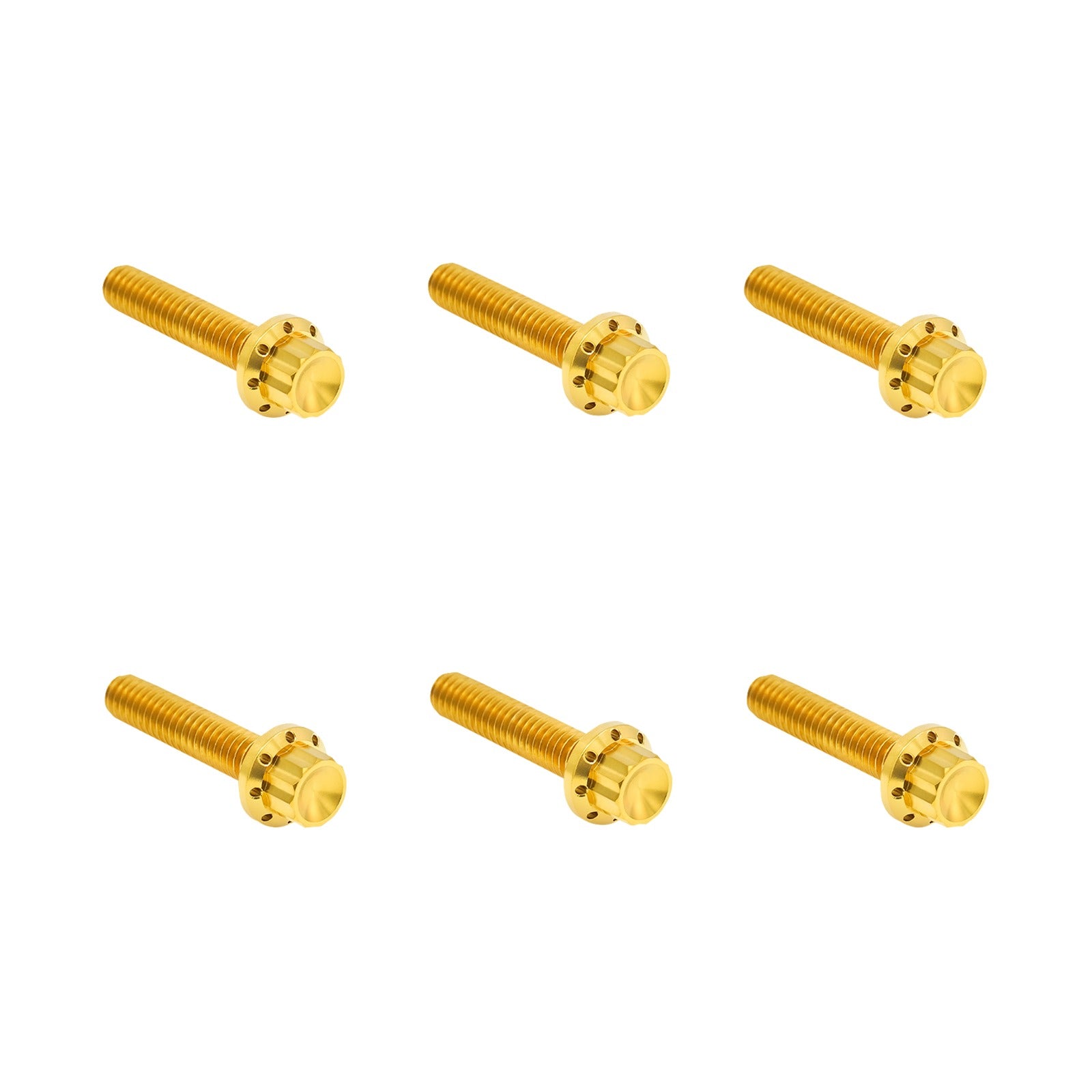 ARLEN NESS - BOLT KIT - CLUTCH COVER - TITANIUM - 12-POINT - M8 GEN 2 - GOLD