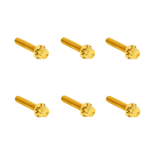ARLEN NESS - BOLT KIT - CLUTCH COVER - TITANIUM - 12-POINT - M8 GEN 2 - GOLD