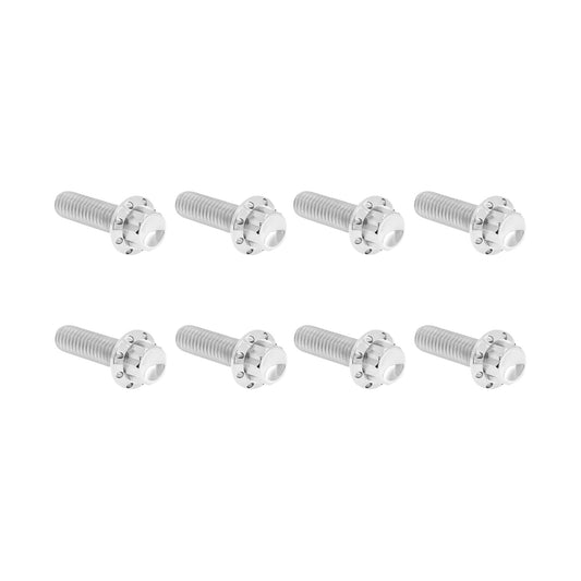 ARLEN NESS - BOLT KIT - TRAP DOOR - TITANIUM - 12-POINT - M8 - POLISHED