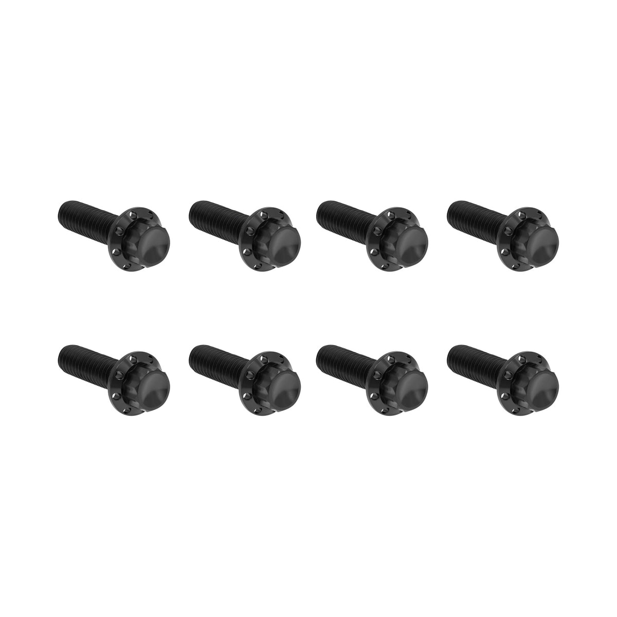 ARLEN NESS - BOLT KIT - TRAP DOOR - TITANIUM - 12-POINT - M8 - BLACK
