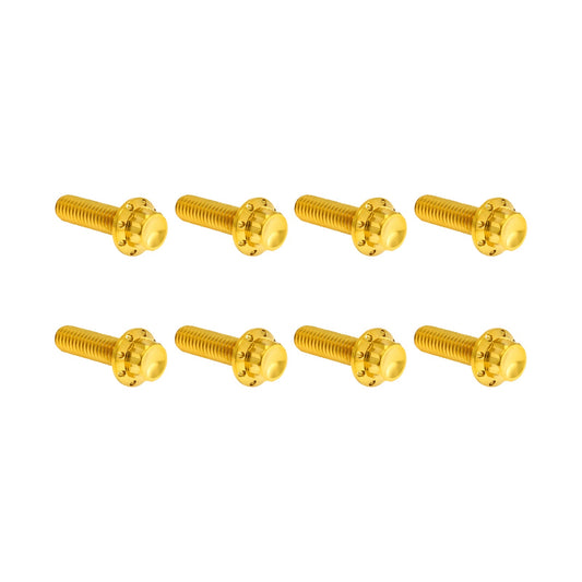 ARLEN NESS - BOLT KIT - TRAP DOOR - TITANIUM - 12-POINT - M8 - GOLD