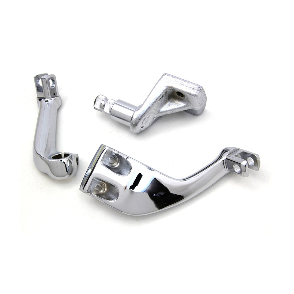 V-TWIN MFG - FXR DRIVER FOOTPEG MOUNT SET - CHROME