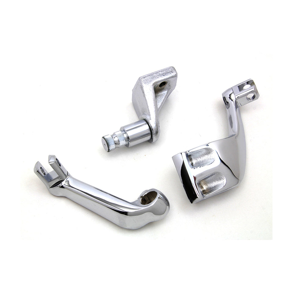 V-TWIN MFG - FXR DRIVER FOOTPEG MOUNT SET - CHROME