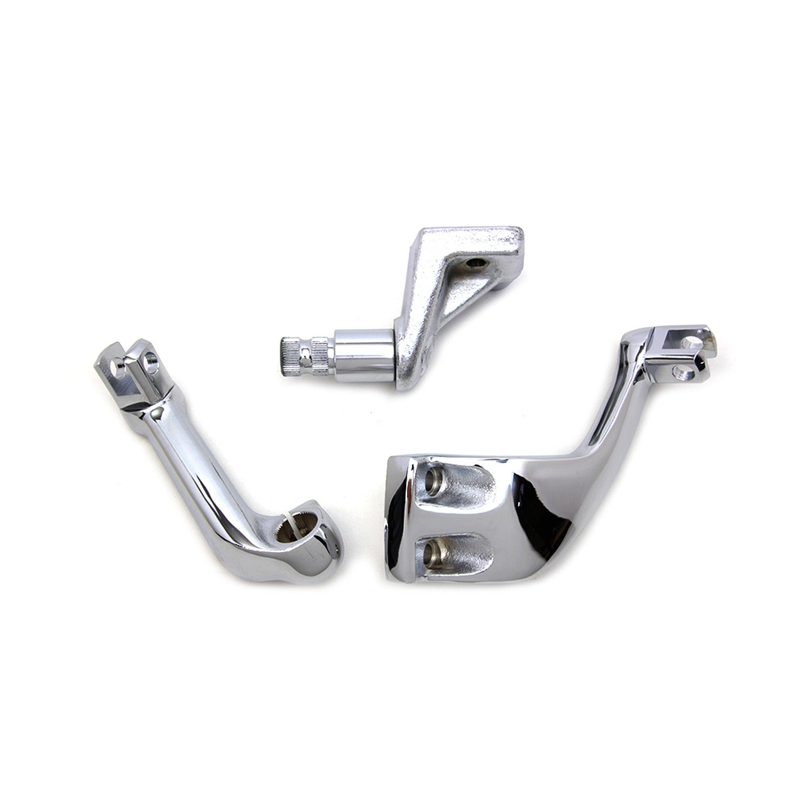 V-TWIN MFG - FXR DRIVER FOOTPEG MOUNT SET - CHROME