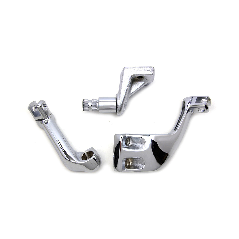 V-TWIN MFG - FXR DRIVER FOOTPEG MOUNT SET - CHROME