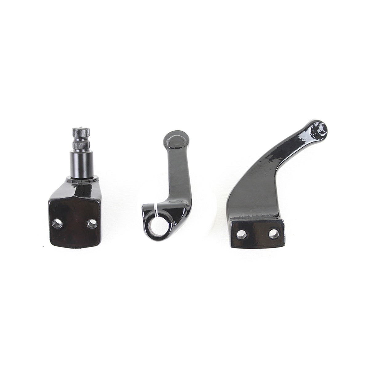 V-TWIN MFG - FXR DRIVER FOOTPEG MOUNT SET - BLACK