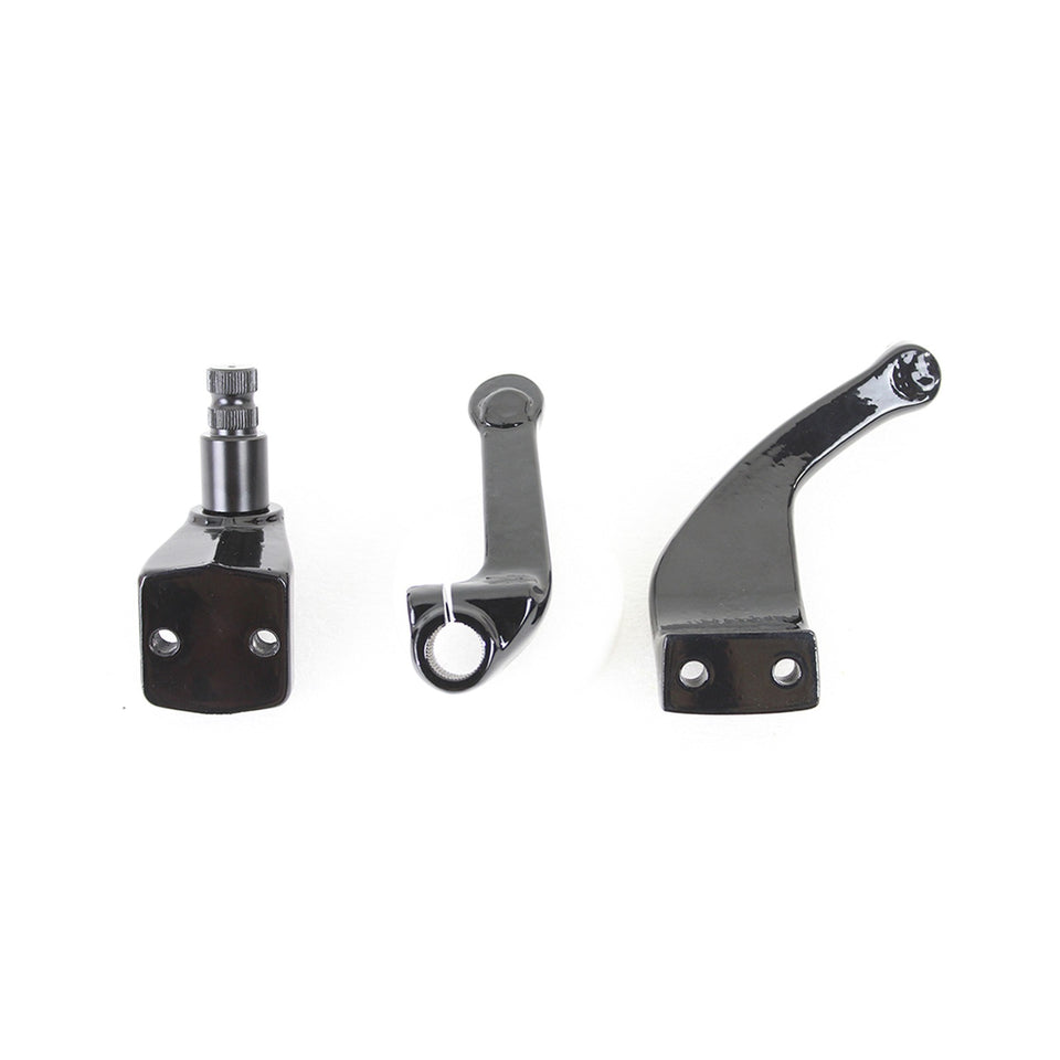 V-TWIN MFG - FXR DRIVER FOOTPEG MOUNT SET - BLACK