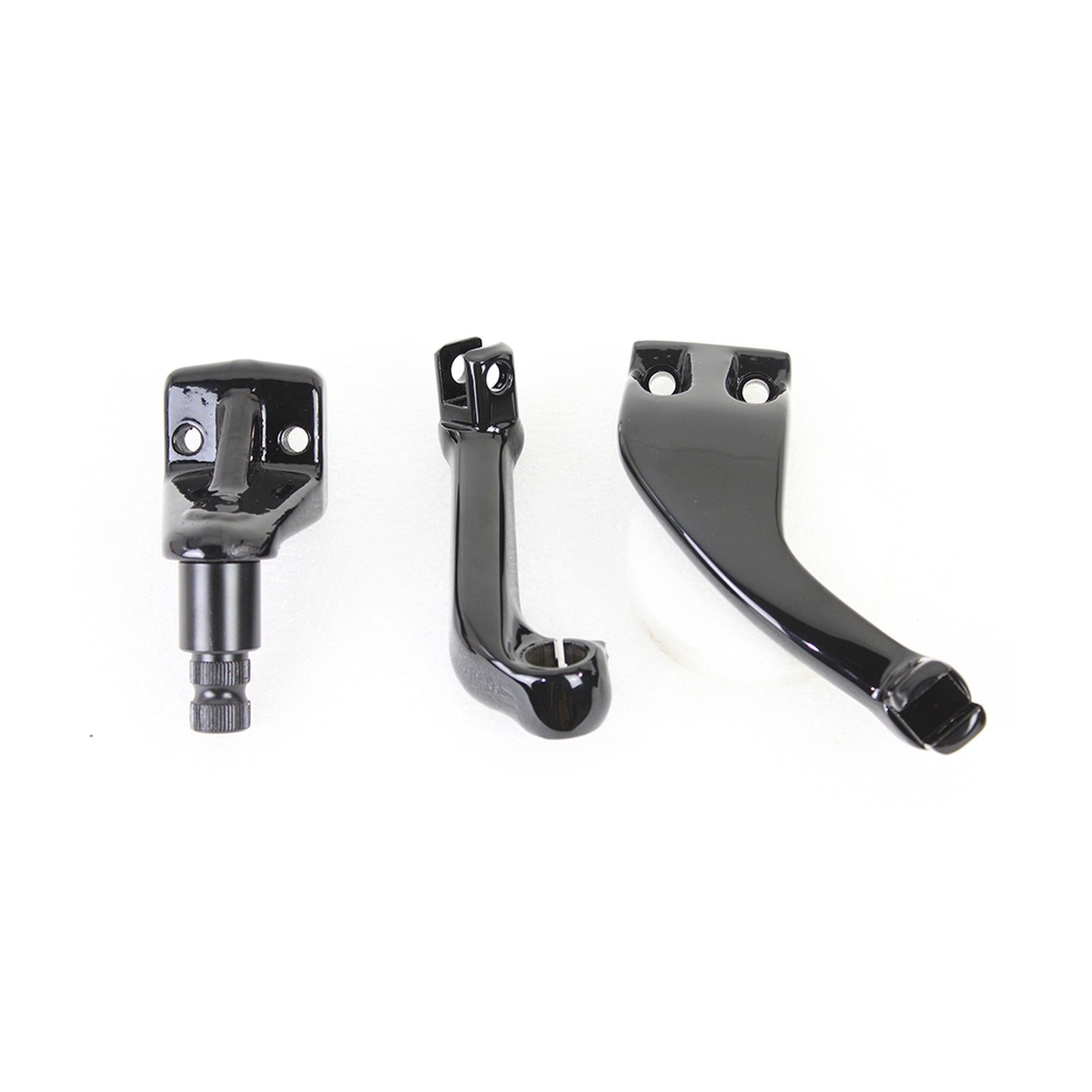 V-TWIN MFG - FXR DRIVER FOOTPEG MOUNT SET - BLACK