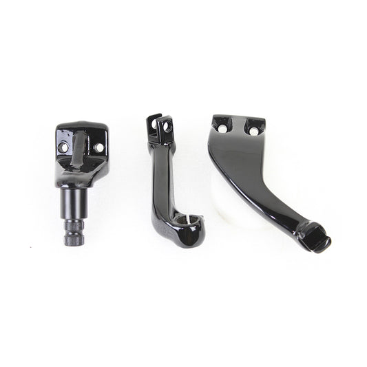 V-TWIN MFG - FXR DRIVER FOOTPEG MOUNT SET - BLACK