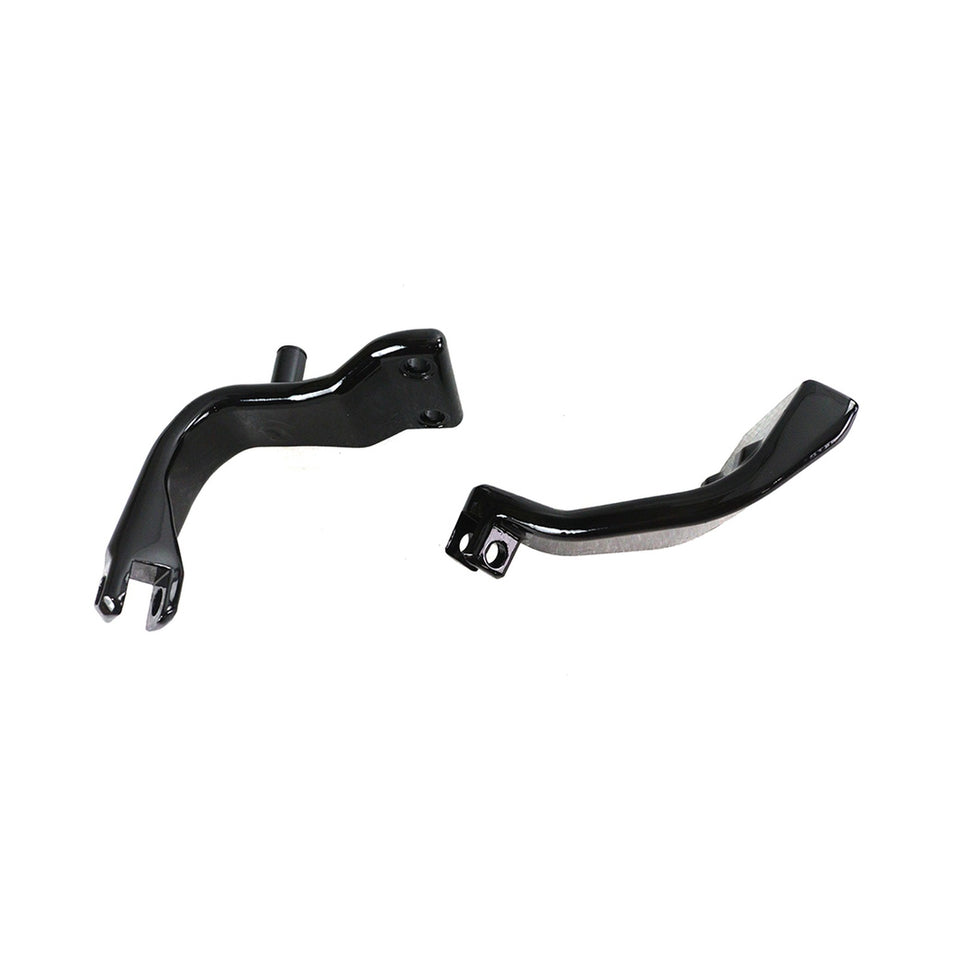 V-TWIN MFG - DYNA DRIVER FOOTPEG SUPPORT SET - BLACK