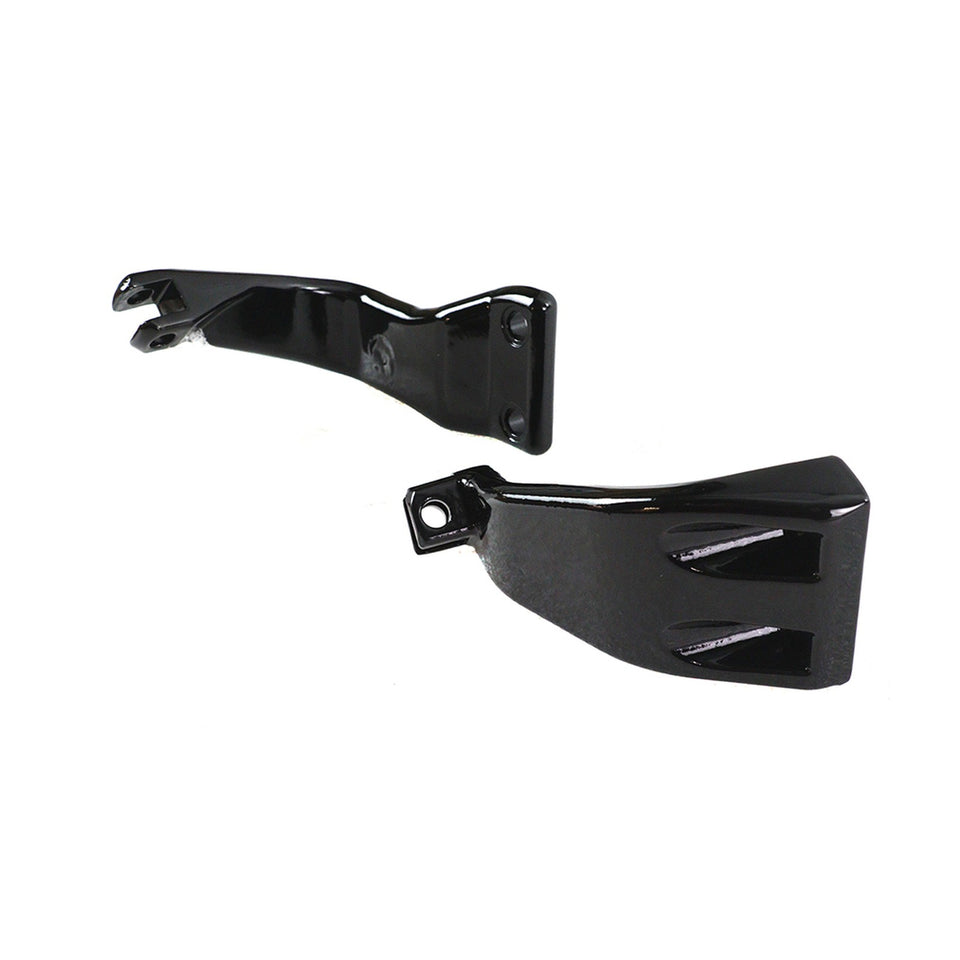 V-TWIN MFG - DYNA DRIVER FOOTPEG SUPPORT SET - BLACK