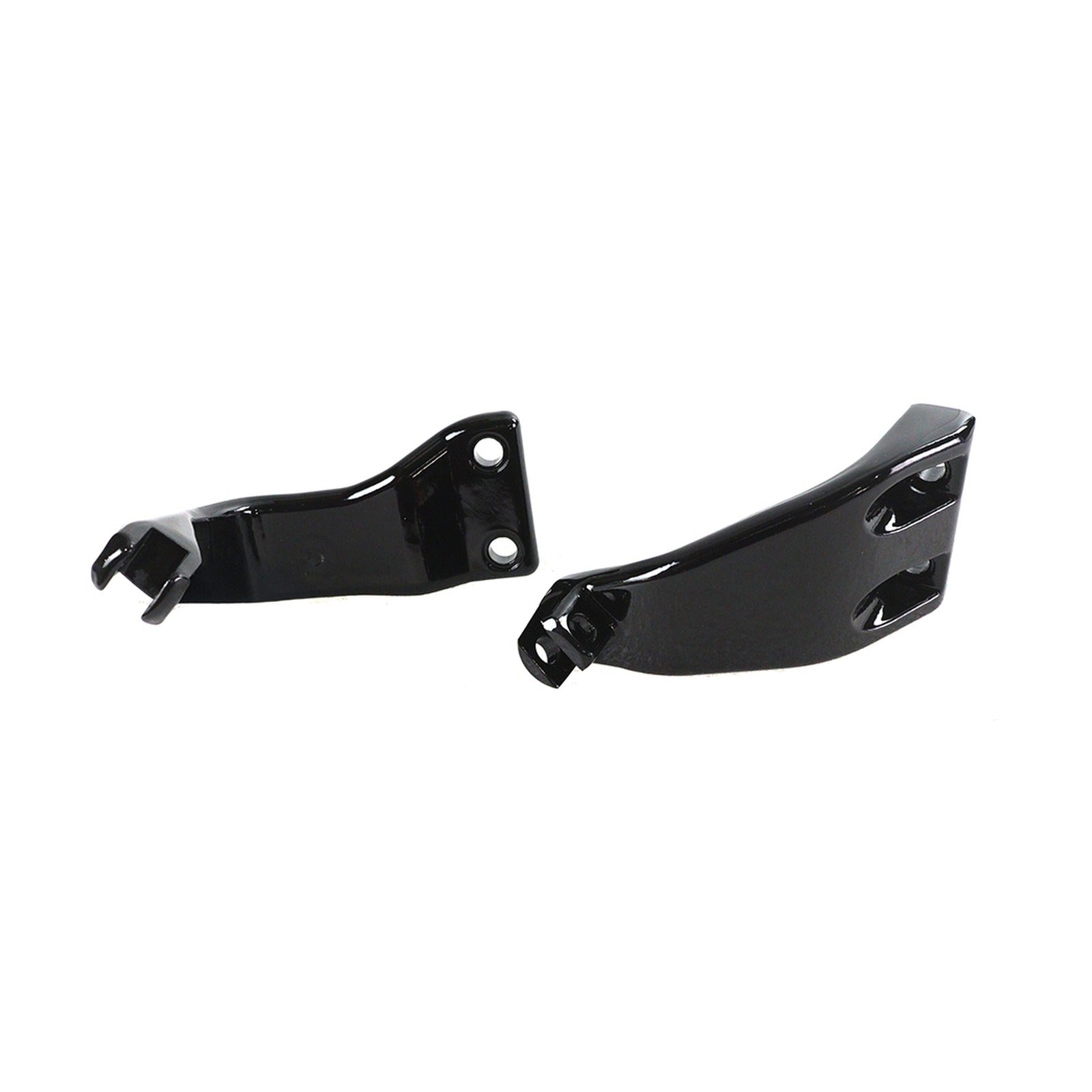 V-TWIN MFG - DYNA DRIVER FOOTPEG SUPPORT SET - BLACK