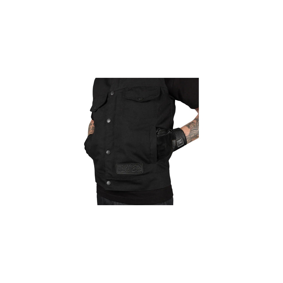 THRASHIN SUPPLY CO. - NIGHTRIDER V2 RIDING VEST - BLACK