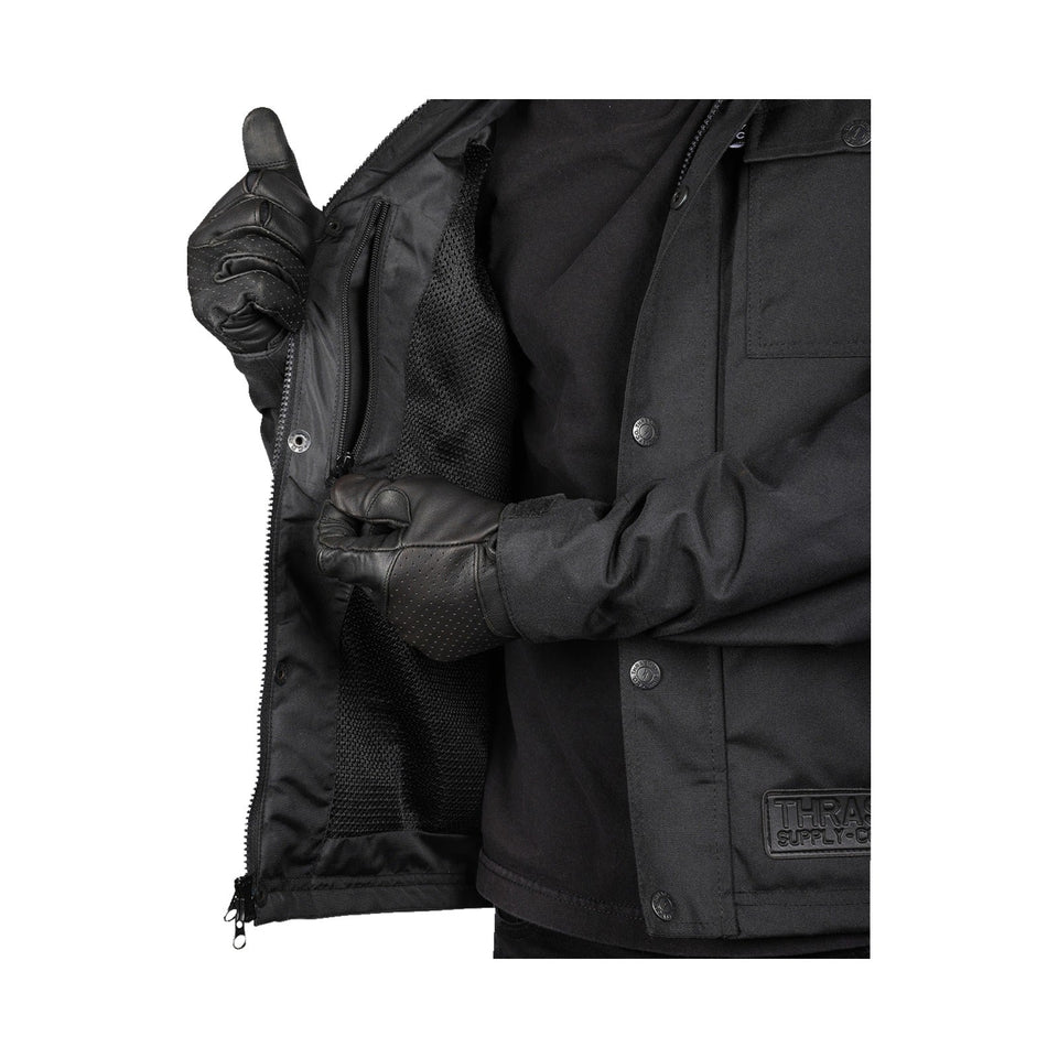 THRASHIN SUPPLY CO. - ATLAS V2 RIDING JACKET - BLACK