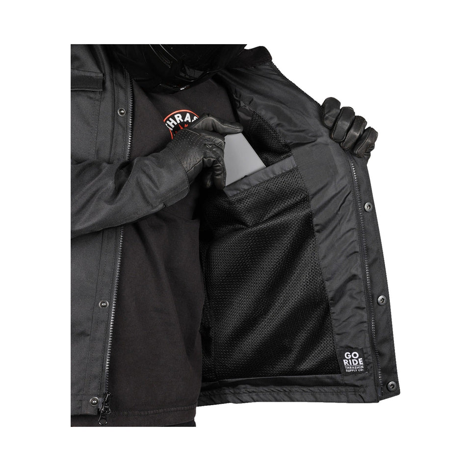 THRASHIN SUPPLY CO. - ATLAS V2 RIDING JACKET - BLACK