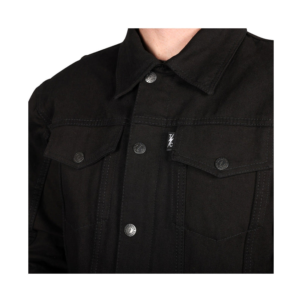 THRASHIN SUPPLY CO. - HIGHWAY V2 DENIM RIDING JACKET - BLACK