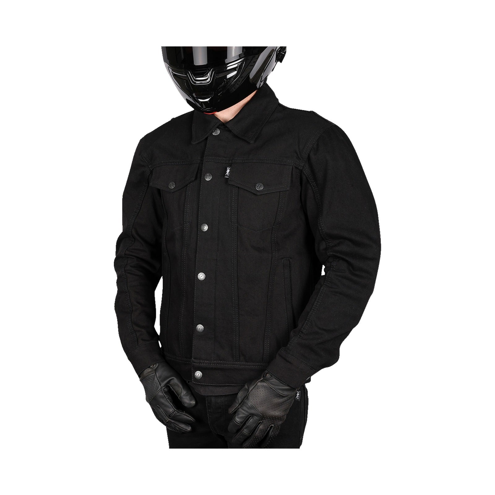 THRASHIN SUPPLY CO. - HIGHWAY V2 DENIM RIDING JACKET - BLACK