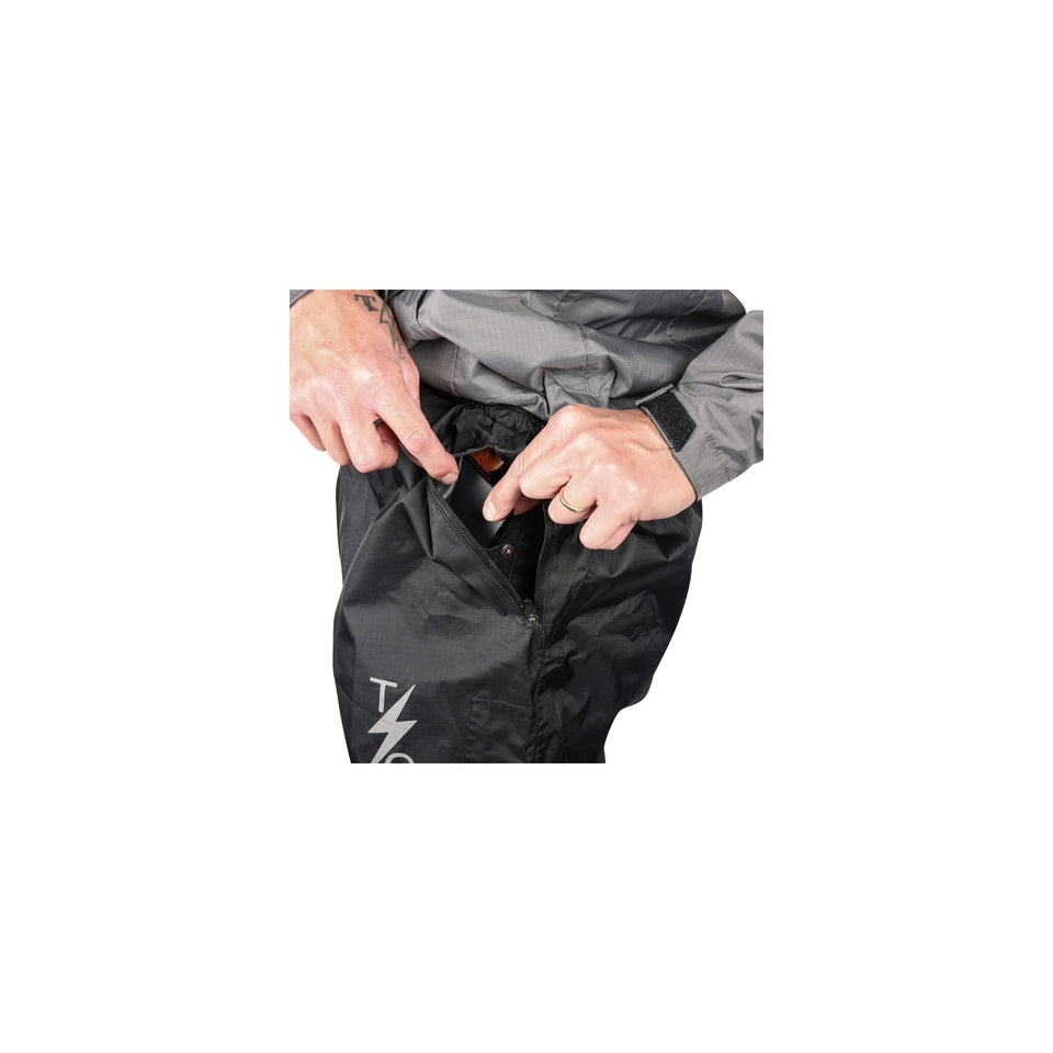 THRASHIN SUPPLY CO. - MISSION RAIN PANTS - BLACK - S/M