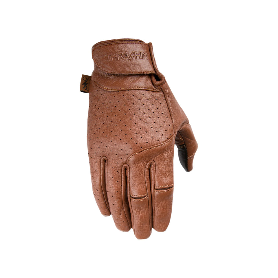 THRASHIN SUPPLY CO. - SIEGE LEATHER GLOVES - BROWN - XL