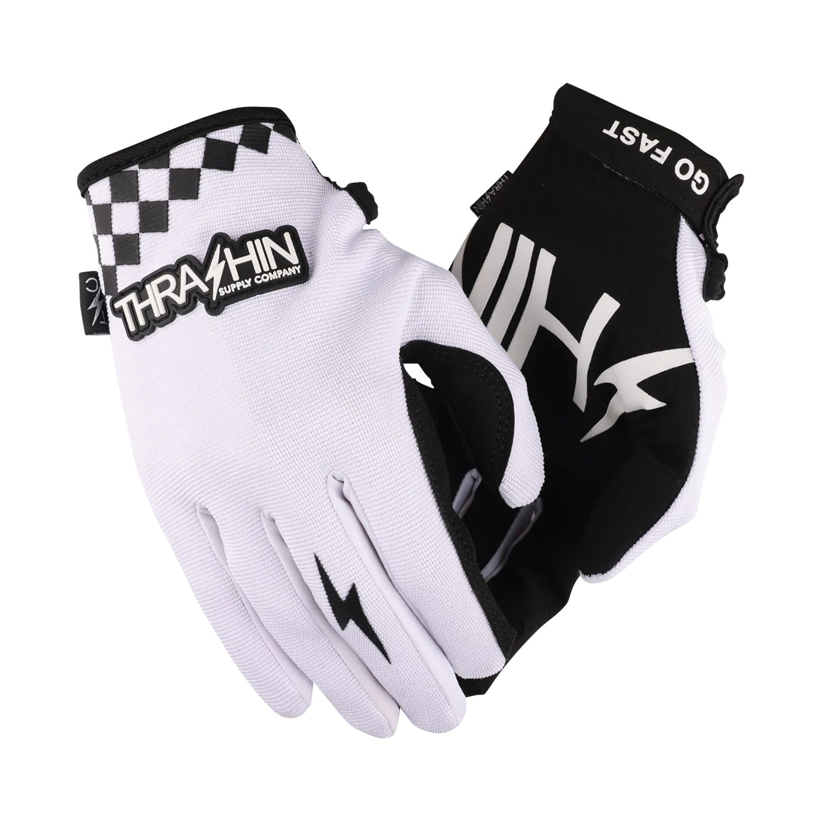 THRASHIN SUPPLY CO. - GO FAST STEALTH GLOVES - WHITE