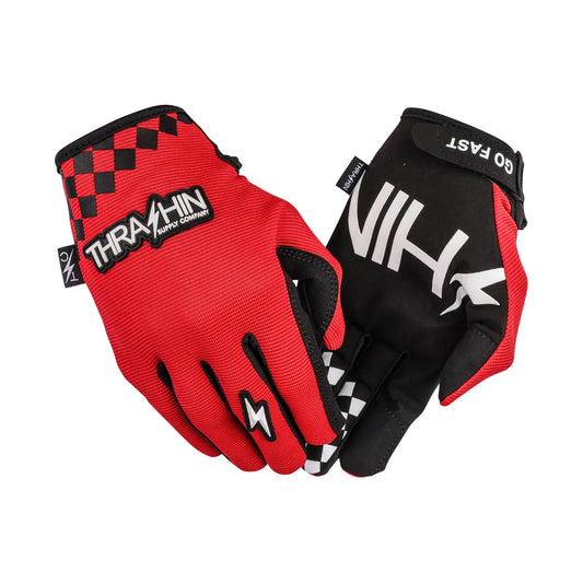 THRASHIN SUPPLY CO. - GO FAST STEALTH GLOVES - RED