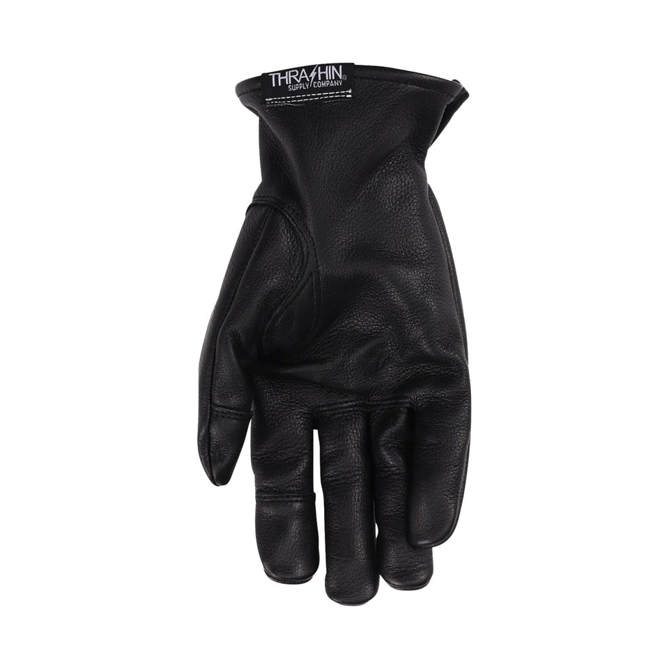 THRASHIN SUPPLY CO. - ROPER LEATHER GLOVES - BLACK - SMALL