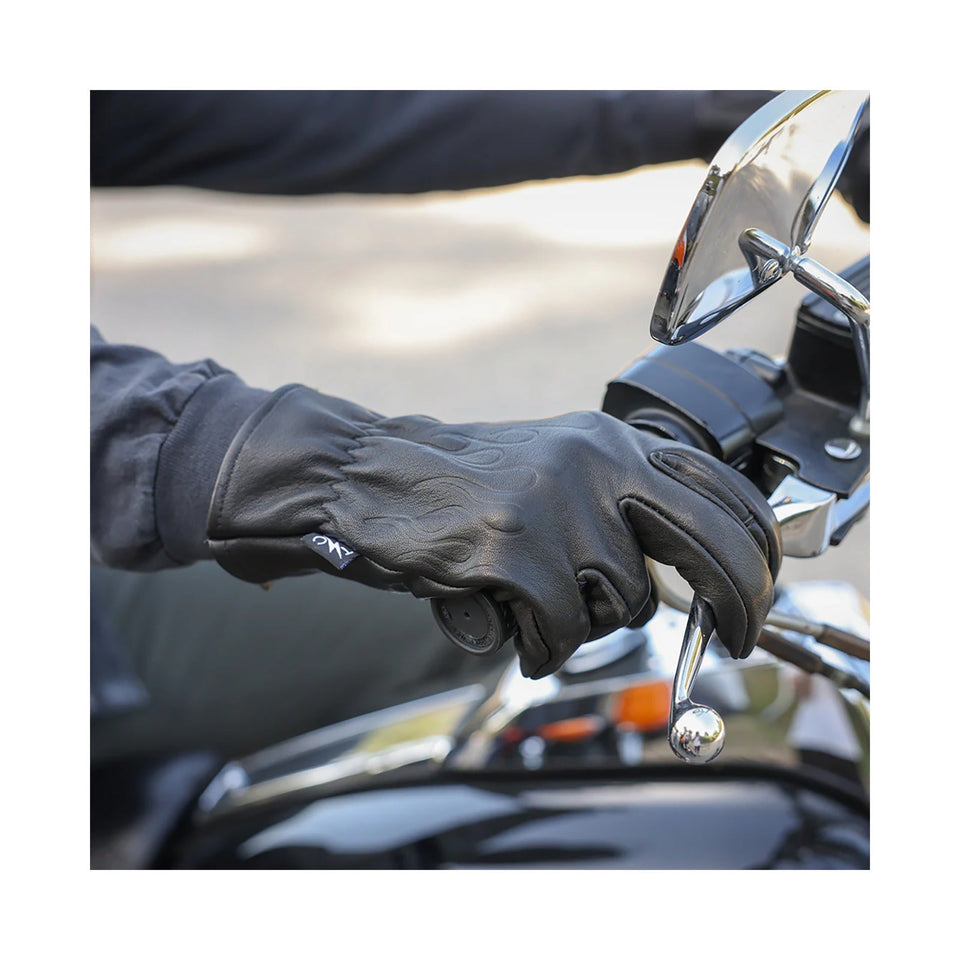 THRASHIN SUPPLY CO. - ROPER LEATHER GLOVES - BLACK - SMALL