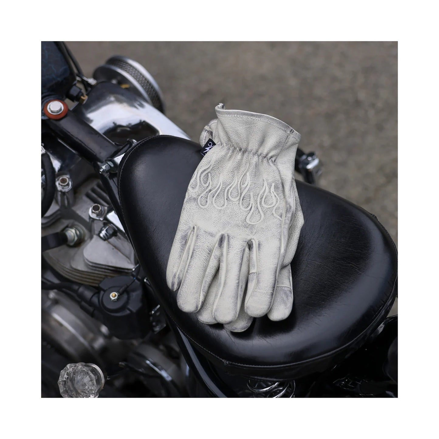 THRASHIN SUPPLY CO. - ROPER LEATHER GLOVES - BONE WHITE