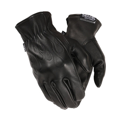 THRASHIN SUPPLY CO. - ROPER LEATHER GLOVES - BONE WHITE