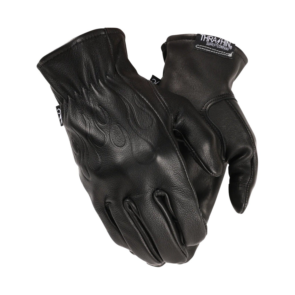 THRASHIN SUPPLY CO. - ROPER LEATHER GLOVES - BONE WHITE