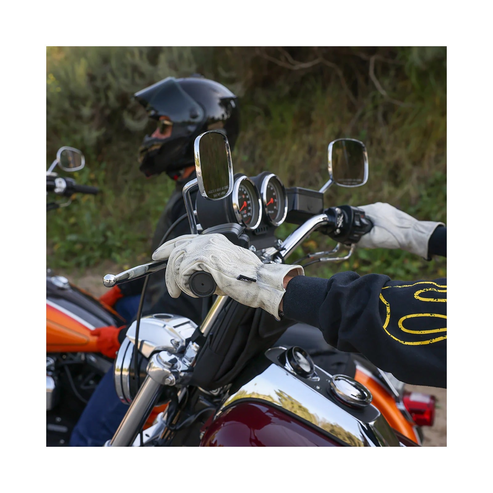 THRASHIN SUPPLY CO. - ROPER LEATHER GLOVES - BONE WHITE