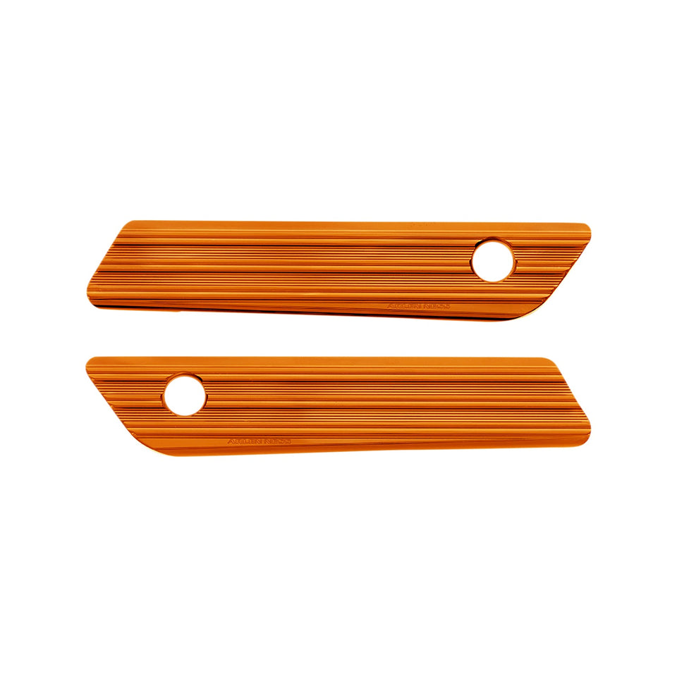 ARLEN NESS - SADDLEBAG LATCH COVERS - ORANGE