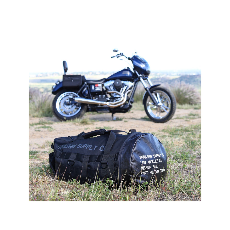 THRASHIN SUPPLY CO. - MISSION DUFFEL BAG - BLACK